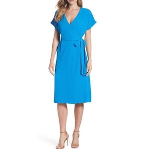 Felicity & Coco Blue wrap dress.